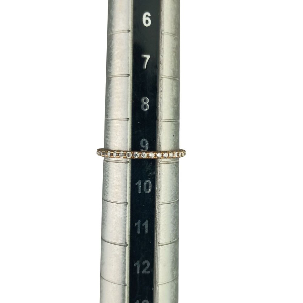 TIFFANY & CO. Gold Diamond Eternity Ring - Picture 8 of 8